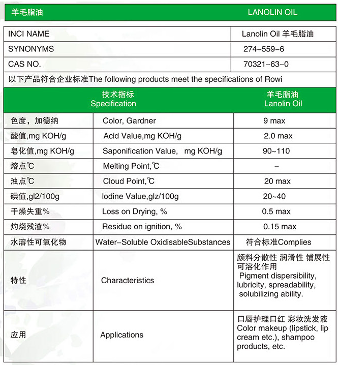 羊毛脂油 羊毛脂油